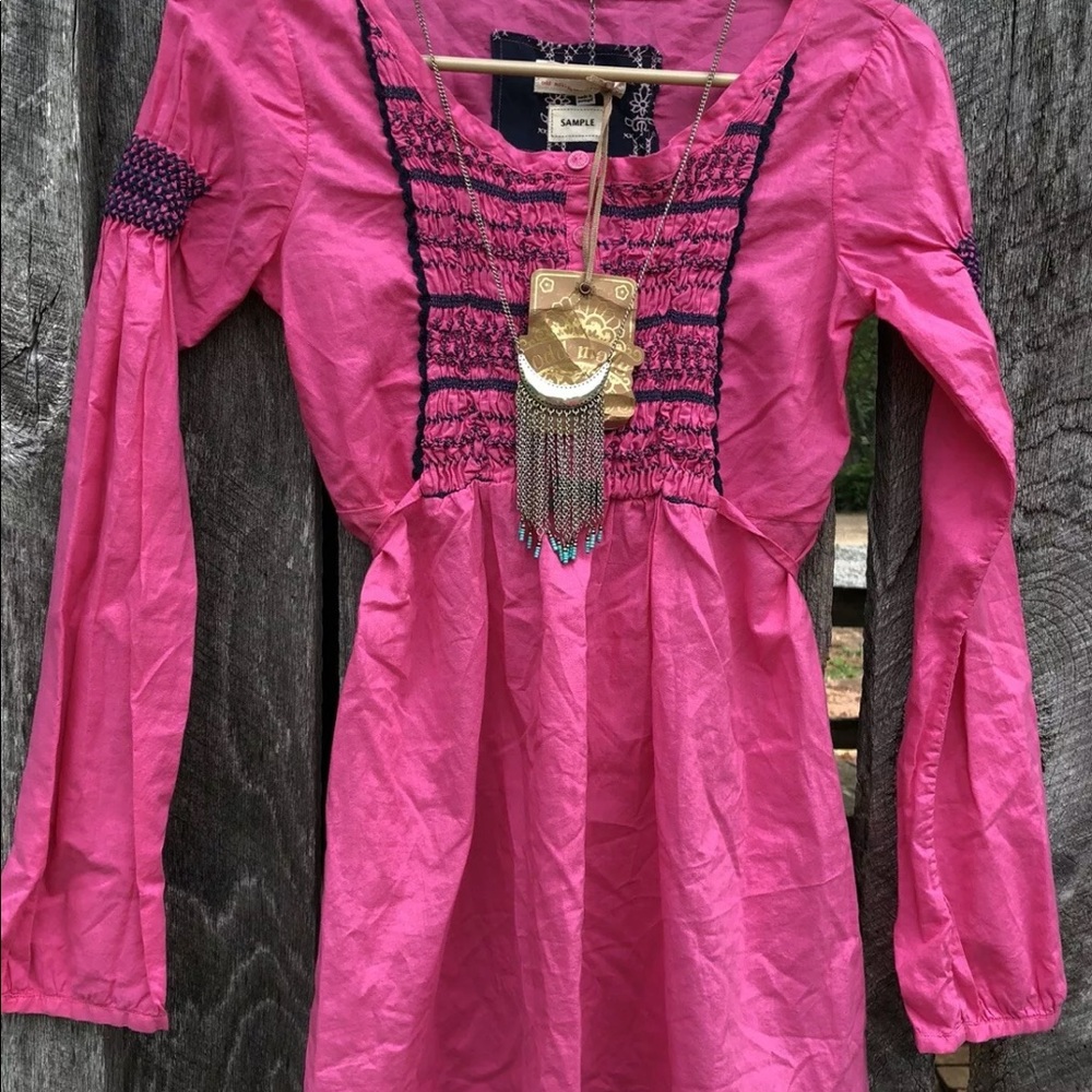 Anthropologie Odd Molly S boho embroidered tunic cottagecore lagenlook